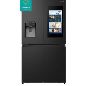 Hisense PureFlat RQ760N4IFE Smart Fridge Freezer - Black Stainless Steel - E rated