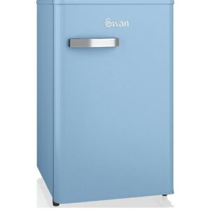 Swan SR11035BLNE Retro Under Counter Fridge, 90L - Blue