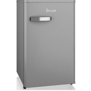 Swan SR11035GRNE Retro Grey Under-Counter Fridge 90L
